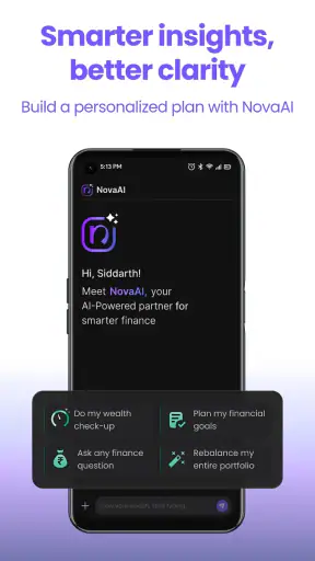 Novelty Wealth: AI for Finance screenshot