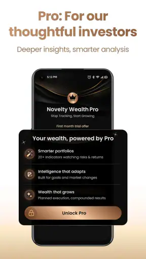 Novelty Wealth: AI for Finance screenshot