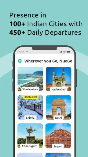 NueGo Bus Ticket Booking App screenshot