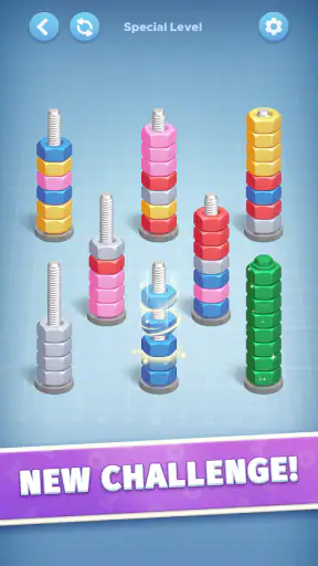 Nut Color Game - Sort Puz 3D screenshot