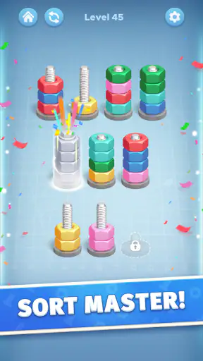 Nut Color Game - Sort Puz 3D screenshot