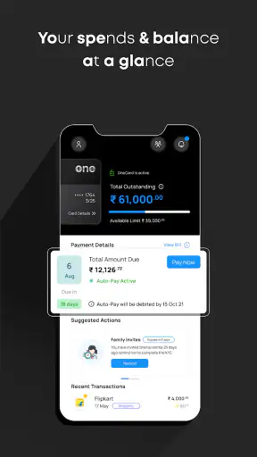 OneCard: Credit Card & UPI screenshot