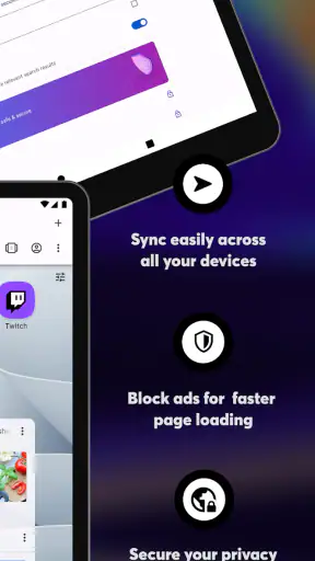 Opera बीटा वेब ब्राउज़र screenshot