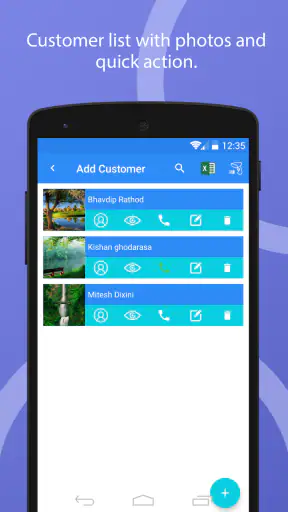 Optical Store Customer Manager screenshot