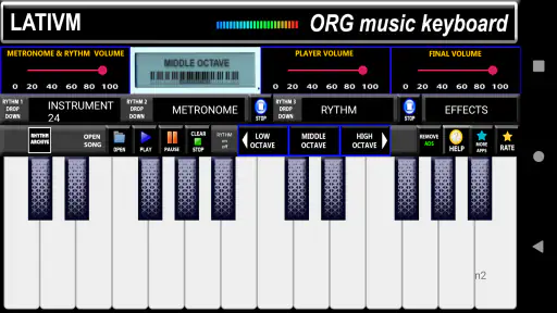 ORG Music Keyboard Simulator screenshot