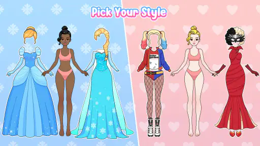 Paper Doll Makeover & Dress Up screenshot