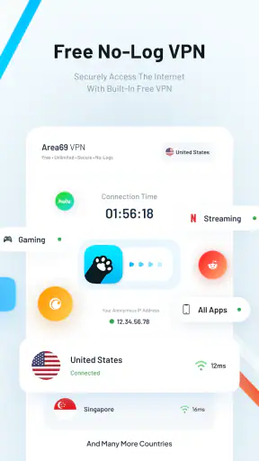 Pawxy - Fast VPN & Web Browser screenshot
