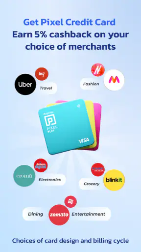 PayZapp UPI, Pixel Credit Card screenshot