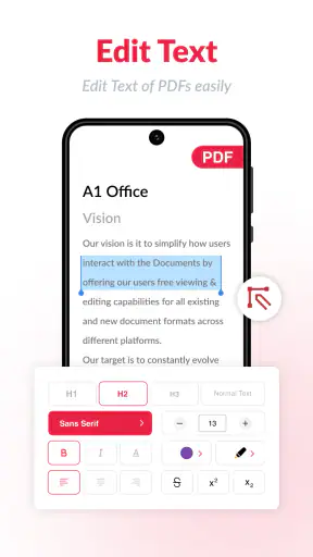 PDF एडिटर: PDF पाठ संपादक screenshot