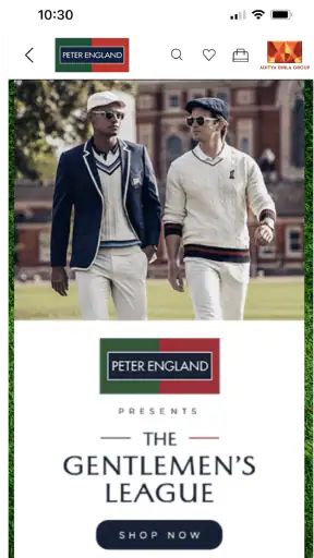 Peter England Online Shopping screenshot