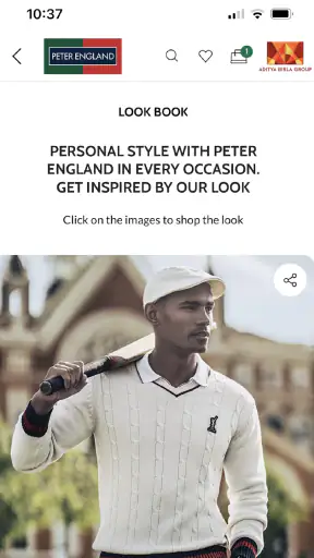 Peter England Online Shopping screenshot