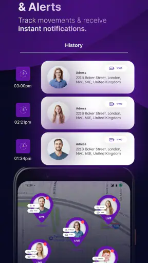GPS Location Tracker Phone App screenshot