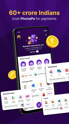 PhonePe UPI, Payment, Recharge screenshot
