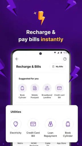 PhonePe UPI, Payment, Recharge screenshot