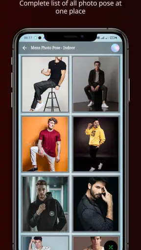 Photo pose for men screenshot