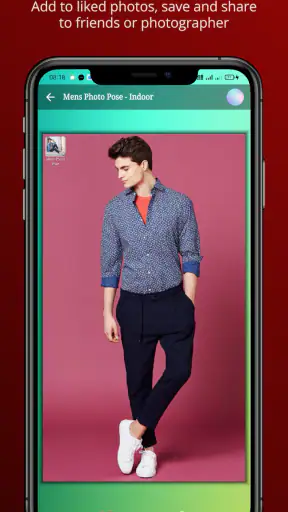 Photo pose for men screenshot