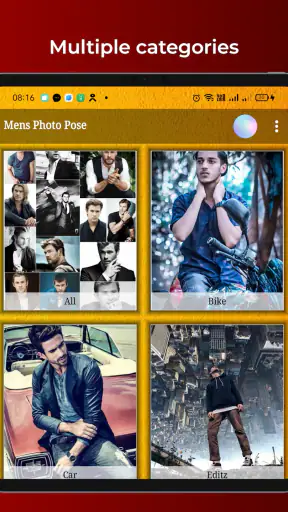 Photo pose for men screenshot