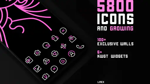 PinkLine Icon Pack :LineX Pink screenshot