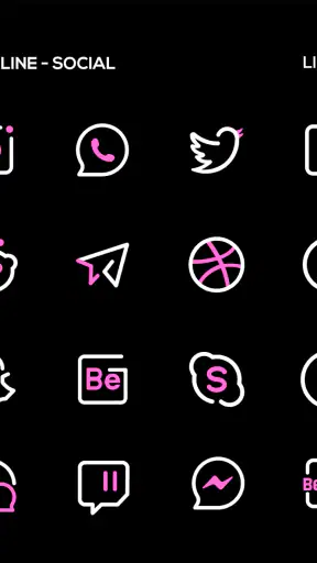 PinkLine Icon Pack :LineX Pink screenshot