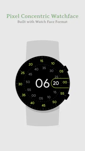 Pixel's Concentric Watch Face screenshot