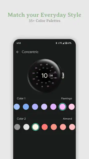 Pixel's Concentric Watch Face screenshot