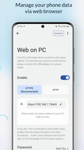 PlainApp: File & Web Access screenshot