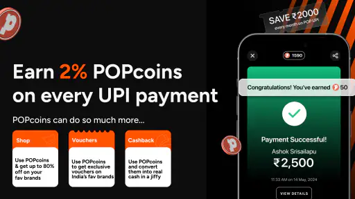 POP: UPI & Credit Card Rewards screenshot