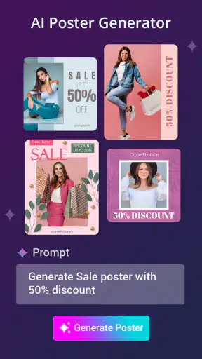 Poster maker AI : Banner maker screenshot