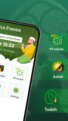 Prayer Times & Qibla Finder screenshot