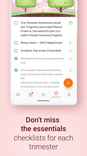 Pregnancy and Due Date Tracker screenshot