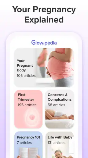 Pregnancy Tracker App | Glow screenshot