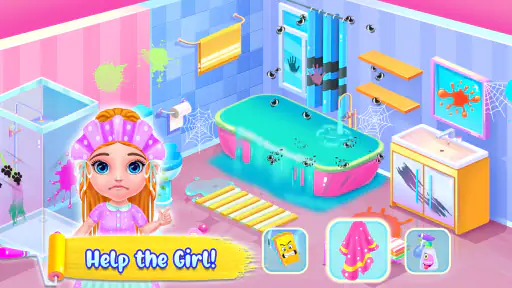 Princess Doll House Cleaning screenshot