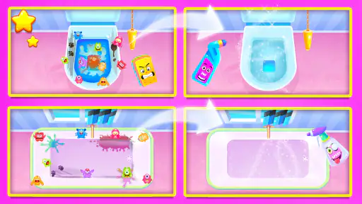 Princess Doll House Cleaning screenshot