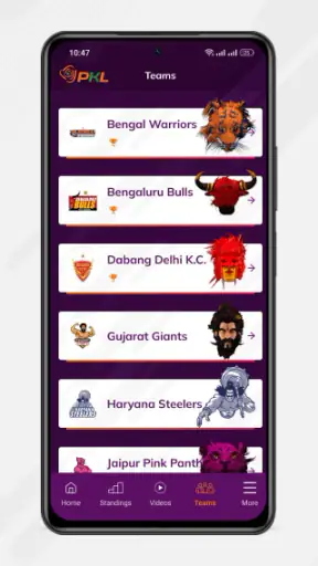 Pro Kabaddi Official App screenshot