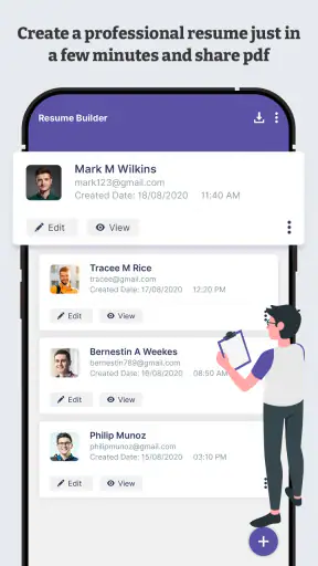 Professional Resume Builder screenshot