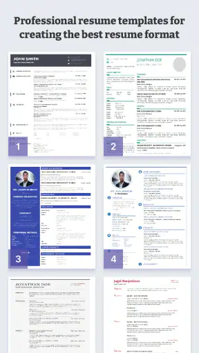 Professional Resume Builder screenshot