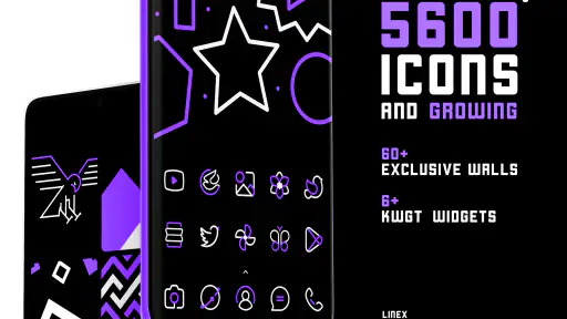 PurpleLine Icon Pack : LineX screenshot