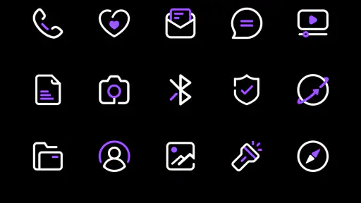 PurpleLine Icon Pack : LineX screenshot
