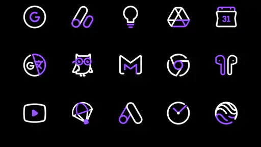 PurpleLine Icon Pack : LineX screenshot