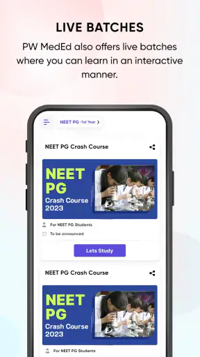 PW MedEd for NEET PG/FMGE/MBBS screenshot