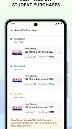 PW Parent App screenshot