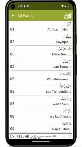 Quraan-E-Karim  (15 Lines) screenshot