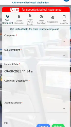 RailMadad screenshot