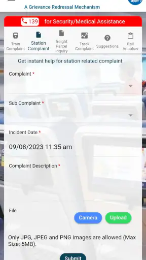 RailMadad screenshot