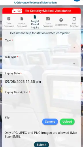 RailMadad screenshot