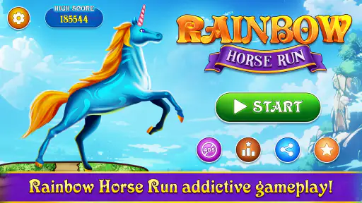 Rainbow Horse Run screenshot