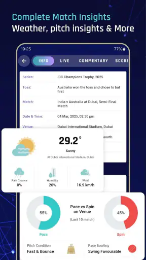 Rapid Cricket Live Line screenshot