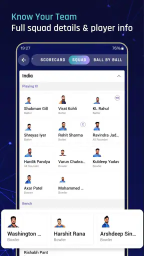 Rapid Cricket Live Line screenshot