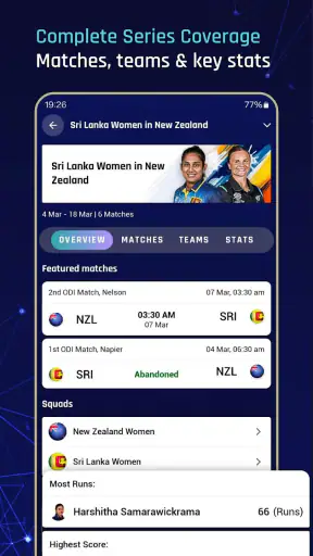 Rapid Cricket Live Line screenshot