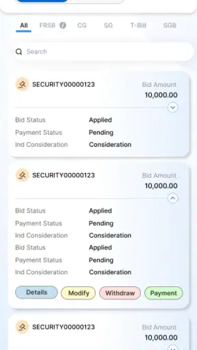 RBI Retail Direct screenshot